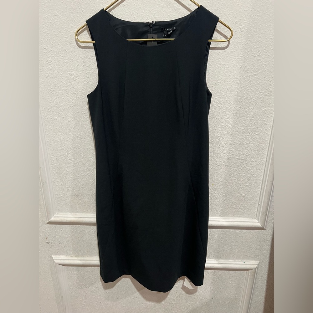 Theory Black Sleeveless Dress